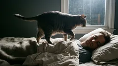 Cum să-ți obișnuiești pisica să nu te mai trezească noaptea, fără pedepse și fără stres