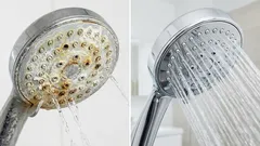 Cum se decalcifiază un cap de duș? Aceste soluții casnice, realizate din 2 produse, restabilesc presiunea apei